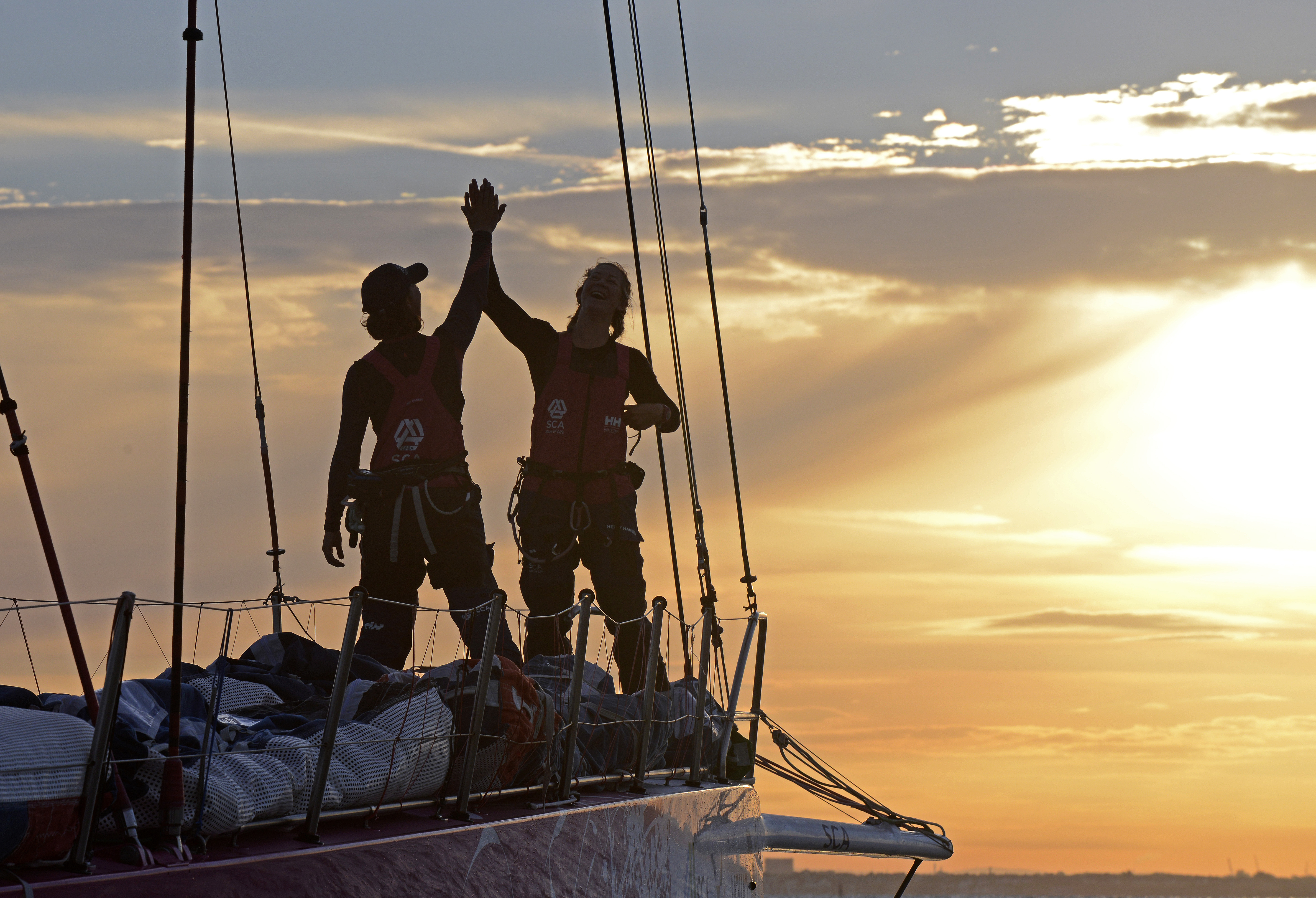 All-female crew Team SCA © Rick Tomlinson/ Team SCA/ Volvo AB